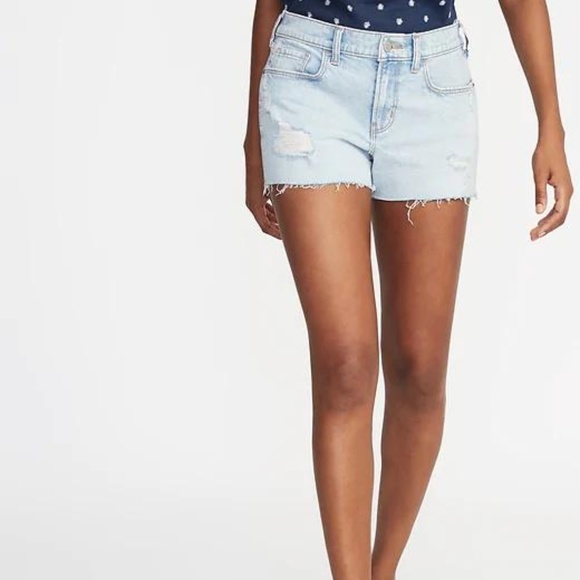 Old Navy Pants - Distressed Boyfriend Jean Cut-Off Shorts for Women